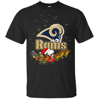 Snoopy Christmas Los Angeles Rams T Shirts
