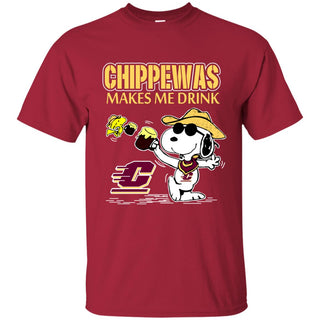 Central Michigan Chippewas Make Me Drinks T Shirts