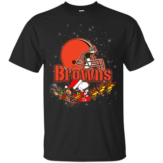 Snoopy Christmas Cleveland Browns T Shirts