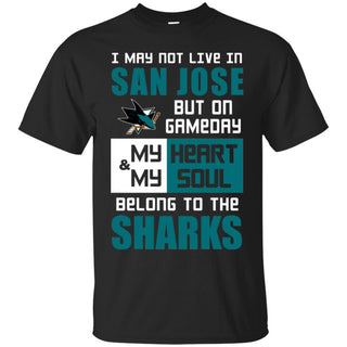 My Heart And My Soul Belong To The Sharks T Shirts