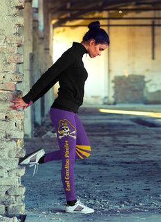 Through Great Logo Spread Body Striped Circle East Carolina Pirates Leggings