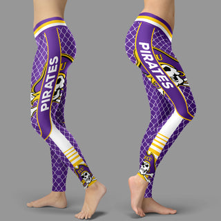 Single Small Line Circle Stylish Fashion East Carolina Pirates Leggings