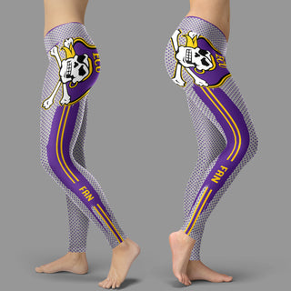 Charming Lovely Little Dots Along Body East Carolina Pirates Leggings