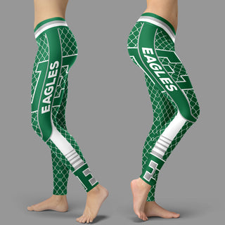 Single Small Line Circle Stylish Fashion Eastern Michigan Eagles Leggings