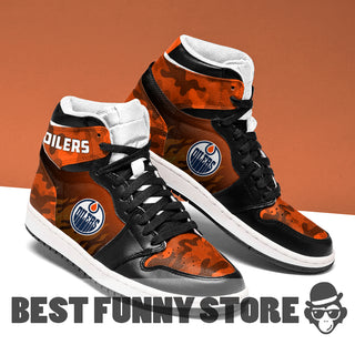 Camo Logo Edmonton Oilers Jordan Sneakers