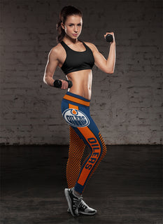 Fashion Gorgeous Fitting Fabulous Edmonton Oilers Leggings