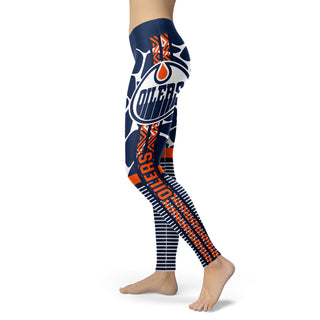 Cool Air Lighten Attractive Kind Edmonton Oilers Leggings