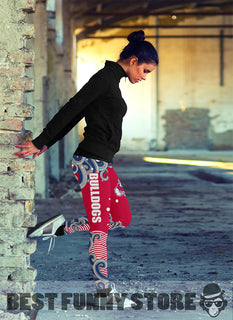 Colorful Summer With Wave Fresno State Bulldogs Leggings