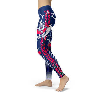 Cool Air Lighten Attractive Kind Fresno State Bulldogs Leggings