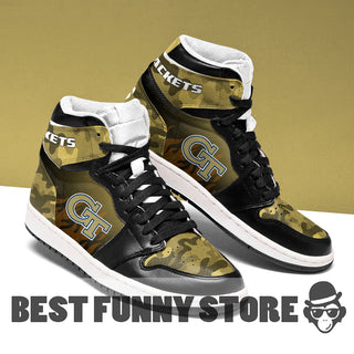 Camo Logo Georgia Tech Yellow Jackets Jordan Sneakers