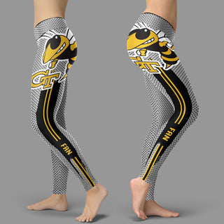 Charming Lovely Little Dots Along Body Georgia Tech Yellow Jackets Leggings