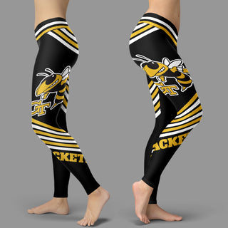 Straight Cute Beautiful Attractive Georgia Tech Yellow Jackets Leggings