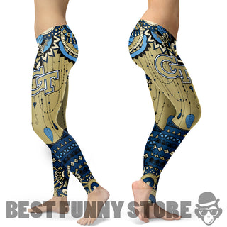 Simple Boho Georgia Tech Yellow Jackets Leggings
