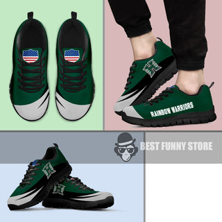 Awesome Gift Logo Hawaii Rainbow Warriors Sneakers