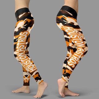 Camo Sporty Trending Fashion Fabulous Houston Astros Leggings