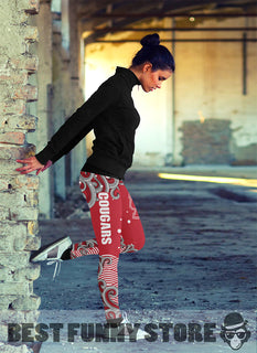 Colorful Summer With Wave Houston Cougars Leggings