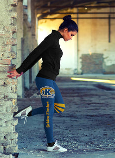 Through Great Logo Spread Body Striped Circle Kent State Golden Flashes Leggings