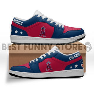 Gorgeous Simple Logo Los Angeles Angels Low Jordan Shoes