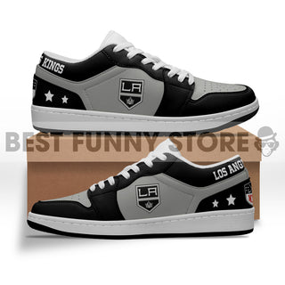 Gorgeous Simple Logo Los Angeles Kings Low Jordan Shoes
