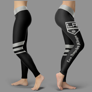 Through Great Logo Spread Body Striped Circle Los Angeles Kings Leggings