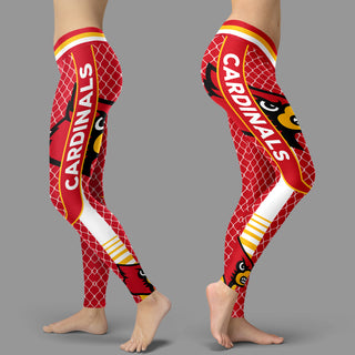 Single Small Line Circle Stylish Fashion Louisville Cardinals Leggings