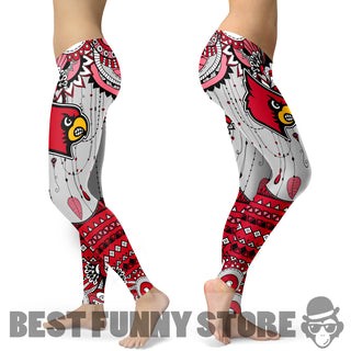 Simple Boho Louisville Cardinals Leggings