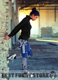 Colorful Summer With Wave Memphis Tigers Leggings