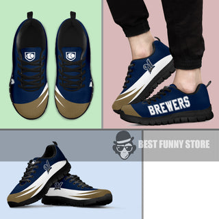 Awesome Gift Logo Milwaukee Brewers Sneakers