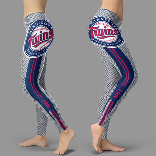 Charming Lovely Little Dots Along Body Minnesota Twins Leggings