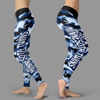 Camo Sporty Trending Fashion Fabulous Minnesota Twins Leggings