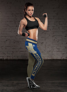 Fashion Gorgeous Fitting Fabulous Navy Midshipmen Leggings