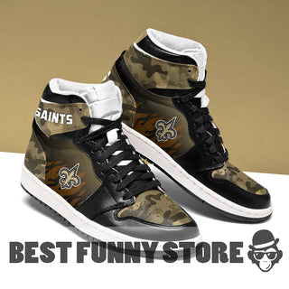 Camo Logo New Orleans Saints Jordan Sneakers