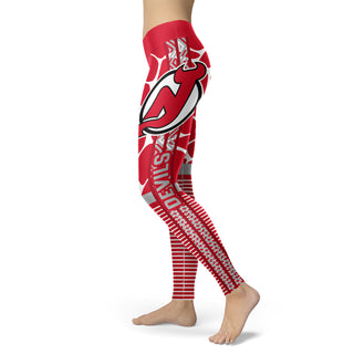 Cool Air Lighten Attractive Kind New Jersey Devils Leggings