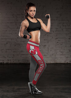 Fashion Gorgeous Fitting Fabulous New Jersey Devils Leggings