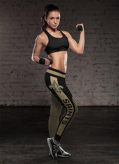 Fashion Gorgeous Fitting Fabulous New Orleans Saints Leggings