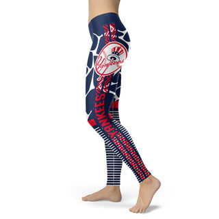 Cool Air Lighten Attractive Kind New York Yankees Leggings