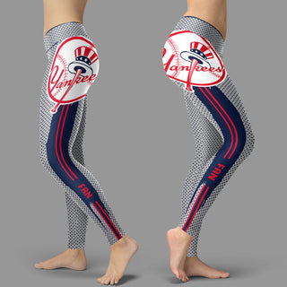 Charming Lovely Little Dots Along Body New York Yankees Leggings