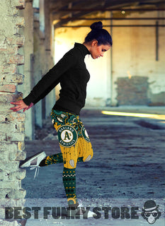 Simple Boho Oakland Athletics Leggings
