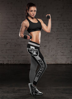 Fashion Gorgeous Fitting Fabulous Oakland Raiders Leggings