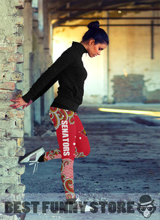 Colorful Summer With Wave Ottawa Senators Leggings