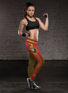 Fashion Gorgeous Fitting Fabulous Ottawa Senators Leggings