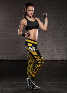 Fashion Gorgeous Fitting Fabulous Pittsburgh Penguins Leggings