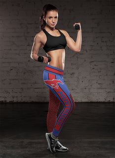 Fashion Gorgeous Fitting Fabulous SMU Mustangs Leggings