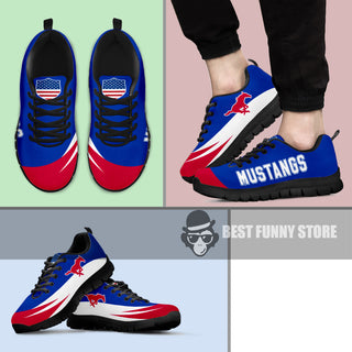 Awesome Gift Logo SMU Mustangs Sneakers