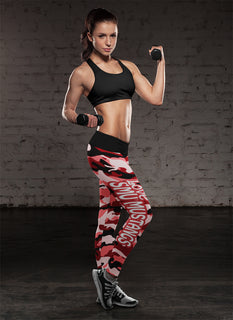 Camo Sporty Trending Fashion Fabulous SMU Mustangs Leggings