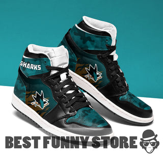 Camo Logo San Jose Sharks Jordan Sneakers
