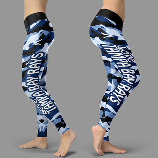 Camo Sporty Trending Fashion Fabulous Tampa Bay Rays Leggings
