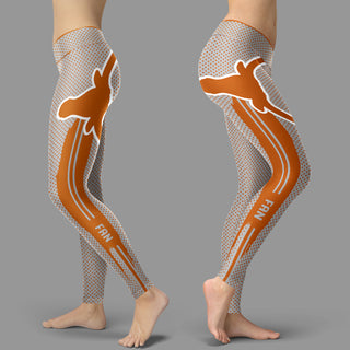 Charming Lovely Little Dots Along Body Texas Longhorns Leggings