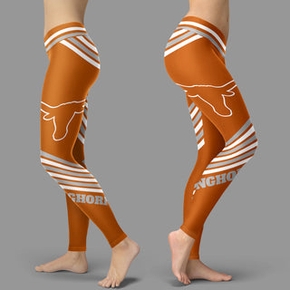 Straight Cute Beautiful Attractive Texas Longhorns Leggings