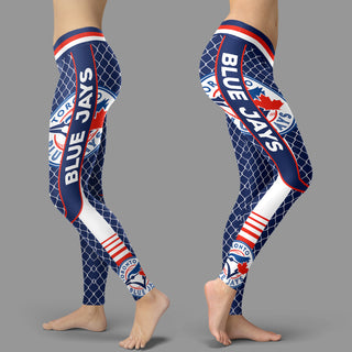 Single Small Line Circle Stylish Fashion Toronto Blue Jays Leggings